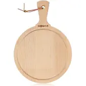 Boska Amigo planche de service ronde 358121, 23.4 cm bois de hêtre