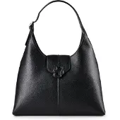 BOSS Sac hobo grainé avec monogramme Double B