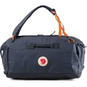 Fjällräven Sac de voyage 'Färden Duffel' bleu foncé / orange foncé