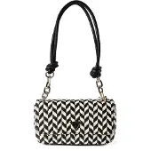 GUESS Sac bandoulière 'Tessi' noir / blanc