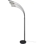 TRIO Leuchten - Moderne Lampadaire noir incl. LED 3-niveaux dimmable 5-lumière - Kasia Dimmer I Dimmable I Salon I Chambre à coucher - Acier Longeur - I (non interchangeable) LED