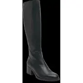 Wonders pour femme. G-6250_5121_5792 Bottes en cuir Santafé 50 noir (36), 3 à 5 cm, Fermeture éclair, Casuel