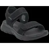 SKECHERS pour femme. 163158 Sandales Summits noires (37), 1 à 3 cm, Velcro, Casuel, Beachwear