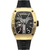 Carlo colucci Montre à affichage analogique 'Donia' mélange de couleurs / noir