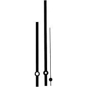 Eurotime Jeu d'aiguilles standard en aluminium, Noir