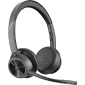 Poly Voyager 4320-M MS Casque de Bureau Sans Fil + Support de Charge