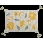 Bloomingville jaune coussin citron