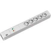 Bachmann 19" 1,5HE 5xCEE7/3 1xGVS Strom 2,0m CEE7/7