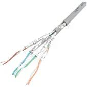 Roline - Bulkkabel - 100 m - SFTP, PiMF - CAT 6a - robust - Grau