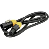 Eurolite IP T-Con XLR Verbindungskabel [1x XLR-Stecker - 1x XLR-Buchse] 15 m Schwarz/Orange (30247766)