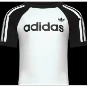 Adidas T-Shirt '3-Stripes Slim' noir / blanc
