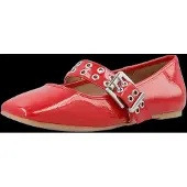 Bianco Ballerines à lanières 'ROSE' rouge
