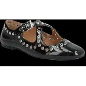 Bianco Ballerines à lanières 'Lilia' noir