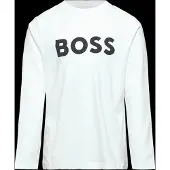 BOSS Blouse - Blanc av. Marine - - 14 ans (164) - Blouse