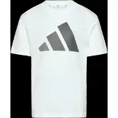 Adidas T-Shirt fonctionnel 'Essentials' gris / blanc
