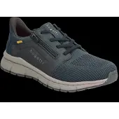Bugatti : chaussures de sport pour hommes, lacets, couleur bleue, style décontracté