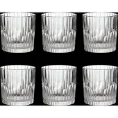 Duralex Lot De 6-Verre À Cocktail Strié Bas 30,5cl En Verre Trempé Transparent
