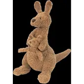 Happy horse Doudou kangourou Kick 34 cm - marron - Jouets en peluche