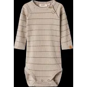 Lil´ Atelier Barboteuse / body 'Kail' beige foncé / marron