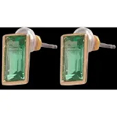 Ralph Lauren Boucles d'oreilles or / émeraude