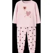 Name it Pyjama 'NMFCUTIE HEART' rose / rose pastel / bourgogne