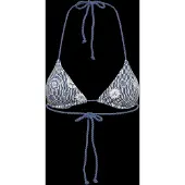 Rip Curl Catalina Waves Sliding Triangle Bikini Top Bleu M Femme
