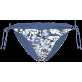 Rip Curl Catalina Waves Tie Side Cheeky Bikini Bottom Bleu L Femme