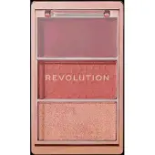 Revolution Blush Icon Palette palette de blush teinte Aura Points Rose 9.8 g
