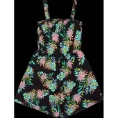 Roxy Playa Baby Printed Sleeveless Romper Noir 14 Years Fille