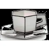 Serax Carte Blanche Tasse Espresso et Soucoupe - Lot de 2