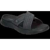 SKECHERS Mule 'Go Walk Flex' gris / noir