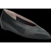Wonders pour femme. A-3802_3465_5792 Ballerines en cuir noir Triana (39), Plat, 1 à 3 cm, Aucun, Casuel