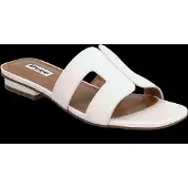Dune London Mule 'Loupe' blanc