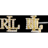 Ralph Lauren Boucles d'oreilles or / blanc