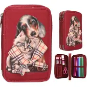 TOPModel Fur Ever Friends Pencil Case Rouge Homme