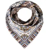 Roeckl Foulard ' PAISLEY MIAGE ' beige / marron / noisette / brun foncé