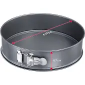 Westmark Moule à manqué Backmeister 1 fond antiadhésif, Moule à gâteau, Gris