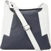 VOi Sac à bandoulière 'Boston' bleu marine / blanc