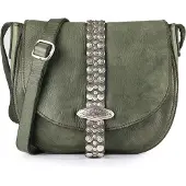 Campomaggi Sac à bandoulière 'Linda' vert