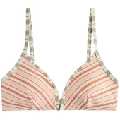 Next Hauts de bikini kaki / corail / blanc