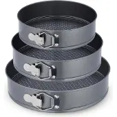 Relaxdays Springform Set, Moule à gâteau, Gris