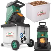 Gardebruk Broyeur de végétaux électrique 2500 watts 50 L