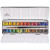 Rembrandt Aquarellfarbe Water colour box 24 Näpfchen, Mehrfarbig (10 ml)
