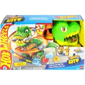 Hot Wheels HW City La piste folle de la caserne des pompiers T-Rex JBM73 /2