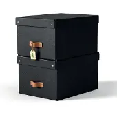 Leitz Puro Medium Storage Box 2 Units Noir Enfants