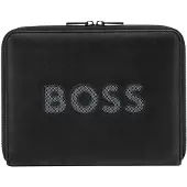 BOSS Cut-out logo A5 folder with mesh detailing