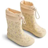 Wheat Bottes en caoutchouc 'Zerro' jaune pastel / vert / abricot / rouge