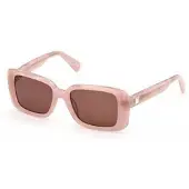 MAX&Co. Lunettes de Soleil - MAX &amp; CO - MO0162 - Rose texture - Front acetate - Carré 51/18/140