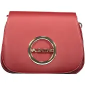 Mario Valentino sac Moses rouge rabat, logo cercle doré
