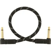 Fender 30cm Deluxe Instrument Cable Angle/angle Black Tweed